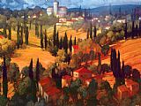 Famous Tuscan Paintings - Tuscan Castle